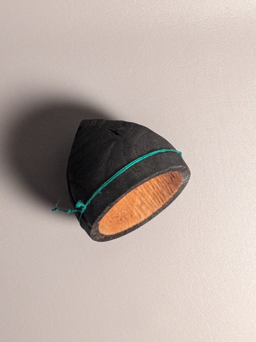 Green Cord Vessel | Decorative Objects by Wood Alchemist Studio