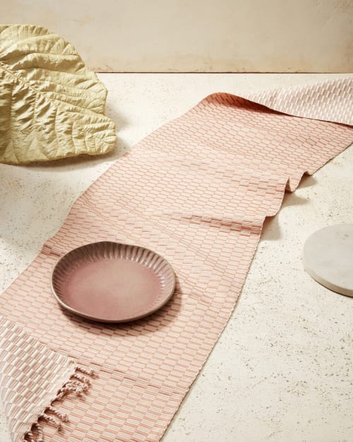 Panalito Runner - Peach | Table Runner in Linens & Bedding by MINNA