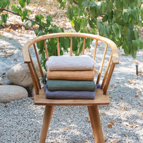 Ella Waffle Towel - FOREST | Textiles by HOUSE NO.23