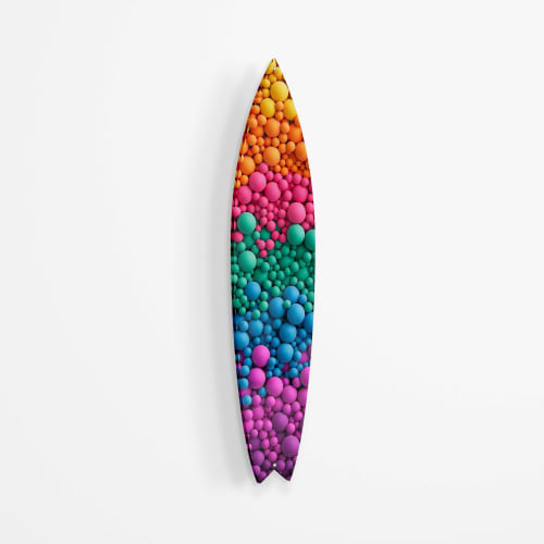 Bubble Balls Acrylic Surfboard Wall Art | Wall Hangings by uniQstiQ