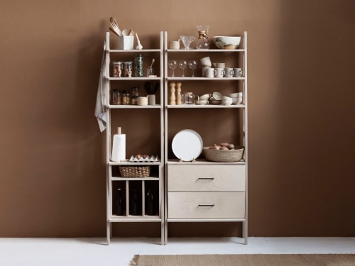Modular wall shelving, Midcentury home, Bookshelf | Book Case in Storage by Plywood Project
