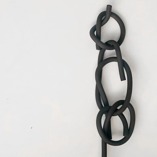 Clay Object 77- Reconnect (Dark Brown) | Sculptures by OBJECT-MATTER / O-M ceramics