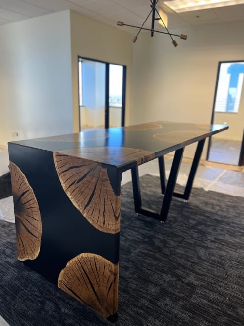 Custom waterfall river table (read description) | Furniture by Pelican State Woodworks