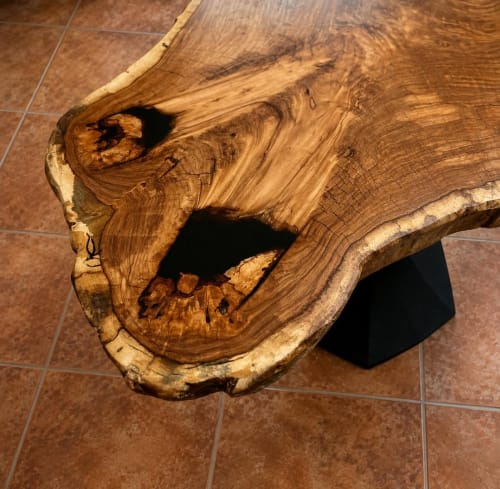 Live Edge Wood Breakfast Nook Table | Dining Table in Tables by Pelican State Woodworks
