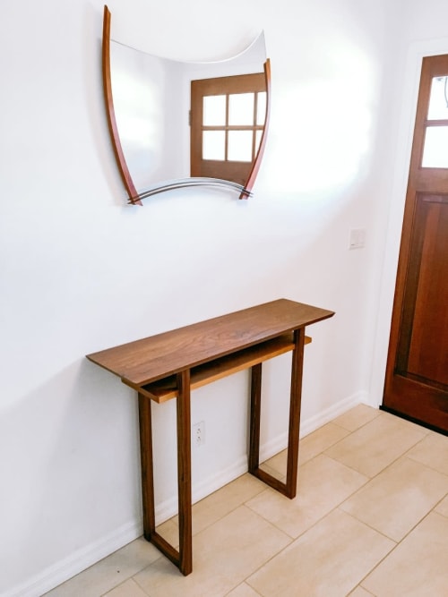 Classic Traditions Console Table - Walnut with Cherry | Tables by Mokuzai Furniture