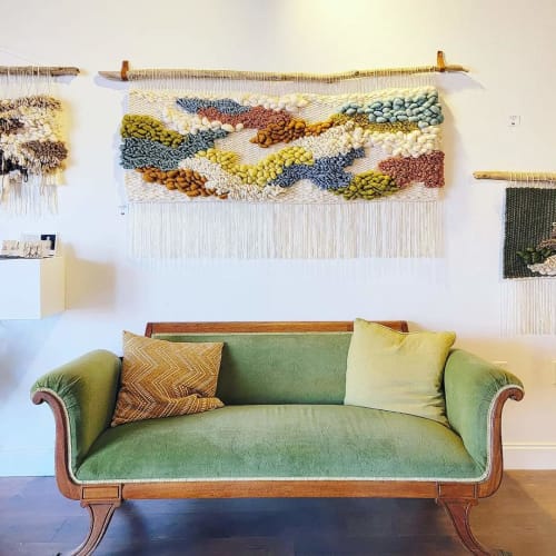 Woven Wall Art "Wild Valley" | Wall Hangings by MossHound Designs by Nicole Hemmerly | Maxine Orange in Fort Walton Beach