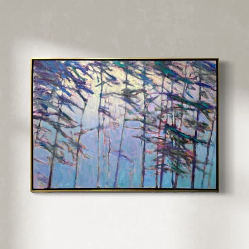 Light Emerging - Diffused Blue | Oil And Acrylic Painting in Paintings by Sorelle Gallery