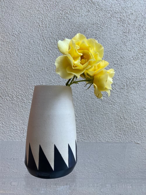Sawtooth Vase | Vases & Vessels by Mineral Ceramics