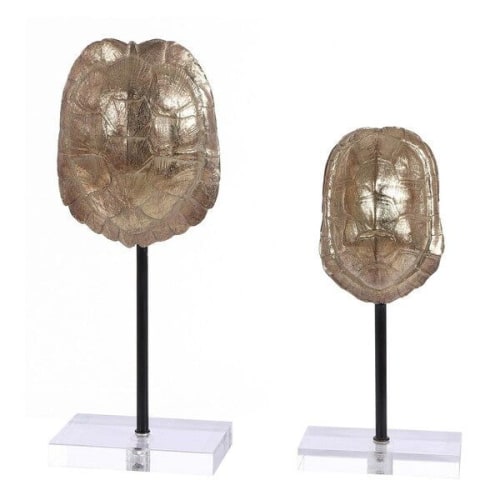Set of Two Eris Turtle Shell Sculpture Stands | Sculptures by Kevin Francis Design
