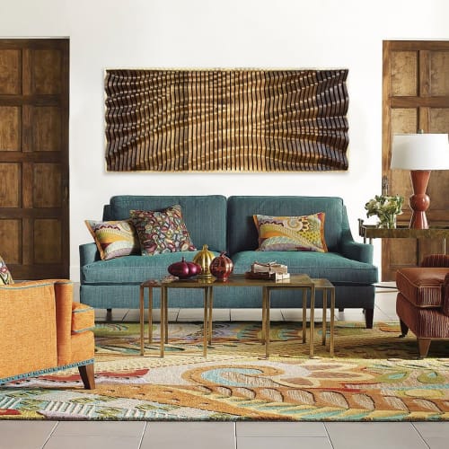 "AURA" Parametric Wood Wall Art Decor / 100% Solid Wood | Wall Sculpture in Wall Hangings by ArtMillWork Design