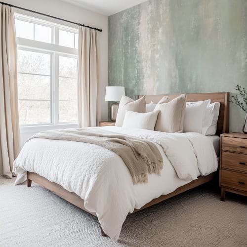Sage Plaster - Luxe Textures Luxury Wallpaper Mural | Wall Treatments by ELLE WALLS