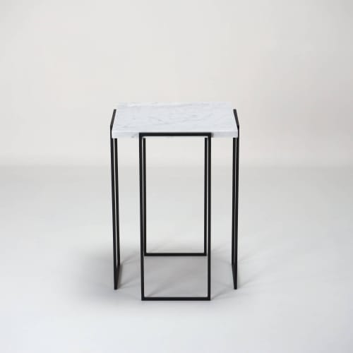 Kaus - Carrara marble side table | Tables by DFdesignLab - Nicola Di Froscia