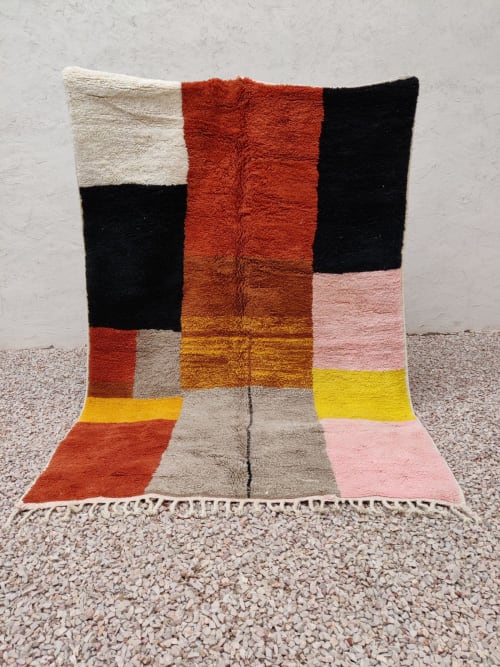 MRIRT Beni Ourain rug "FREYA" 8’ 11” x 6’ 5” | Rugs by East Perry