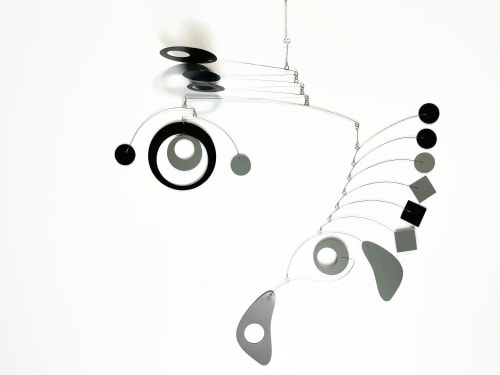 Hanging Mobile Art 30 x 26 in Space Style - Mobile | Wall Sculpture in Wall Hangings by Skysetter Designs
