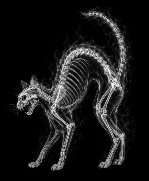 EXPOSED HALLOWEEN — BLACK CAT | Decorative Objects by Exposedart