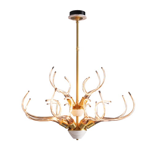 Alan Mizrahi IQ8137 Antler's Horn | Chandeliers by Alan Mizrahi Lighting Design