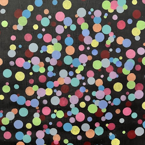 Circles of Love 24"x 24" | Mixed Media in Paintings by Emeline Tate