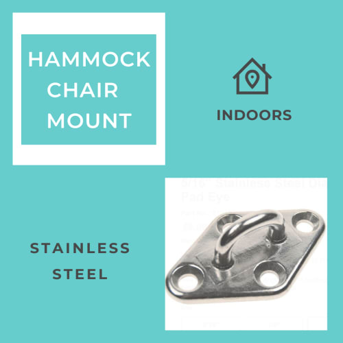 Indoor Diamond Hammock Swing Chair Hanging Mount | WOOD BEAM | Hardware by Limbo Imports Hammocks