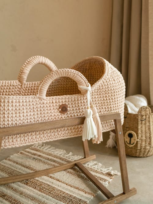 Baby Moses Basket with Hood | Beds & Accessories by Anzy Home