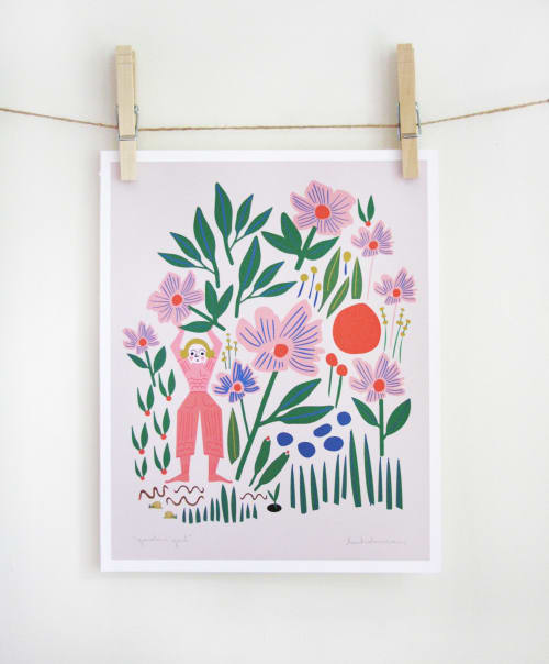 Garden Girl Print | Prints by Leah Duncan