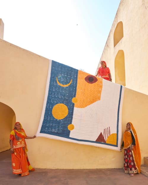 Mojave Quilt Reverse | Linens & Bedding by CQC LA