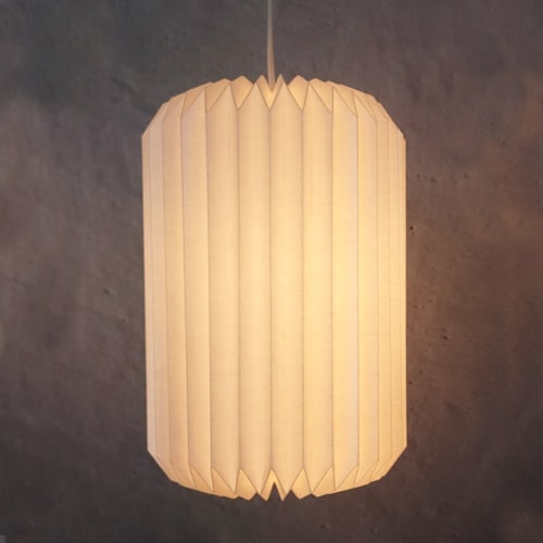 Lantern slim - ceiling pendant - Origami Paper Lampshade | Pendants by Studio Pleat