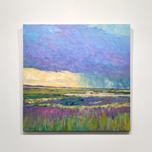 Summer by the Shore | Oil And Acrylic Painting in Paintings by Sorelle Gallery