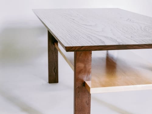 The Classic Coffee Table - Walnut with Tiger Maple | Tables by Mokuzai Furniture