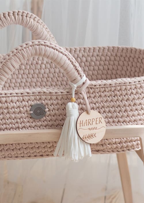 Baby name sign for Moses Basket | Decorative Objects by Anzy Home