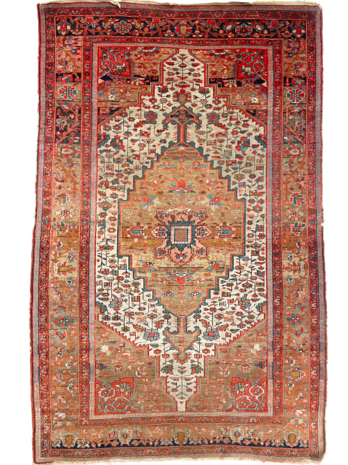 SEDONA Antique Ferahan Sarouk Rug | Soft Earthy Hues | Area Rug in Rugs by The Loom House