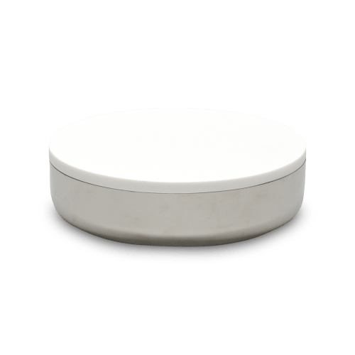 Modern Extra Large Bowl In Stainless Steel With Lid | Dinnerware by Tina Frey