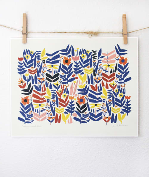 Autumn and Blue Print | Prints by Leah Duncan