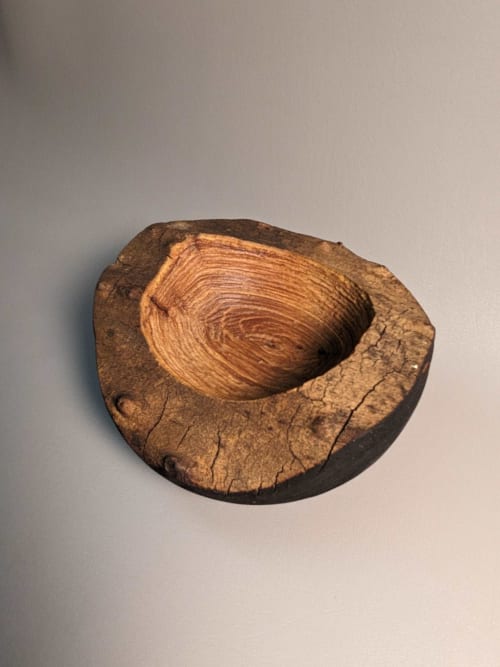 Carved Wide Edge Yakisugi Bowl | Decorative Objects by Wood Alchemist Studio