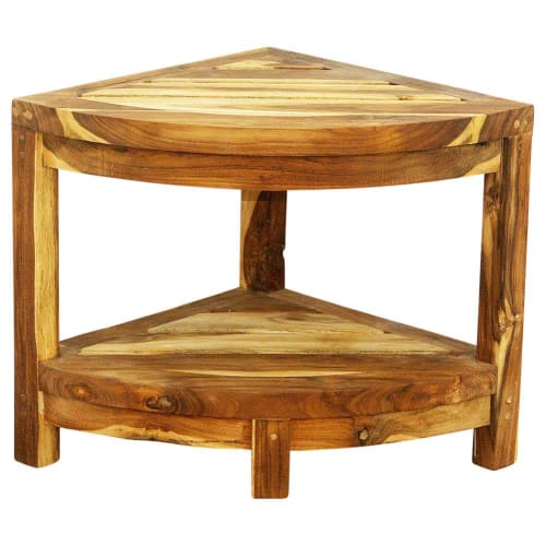 Haussmann® Teak Teak Corner Table 15.5 W x 15.5 D x 16 in H | Coffee Table in Tables by Haussmann®