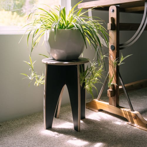 Simple Stool & Plant Stand - Arabian Night Black | Chairs by JOHI