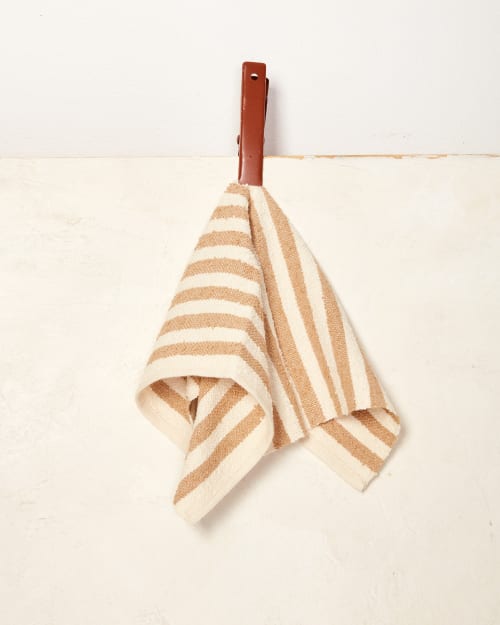 Everyday Washcloth - Fawn Stripe | Textiles by MINNA