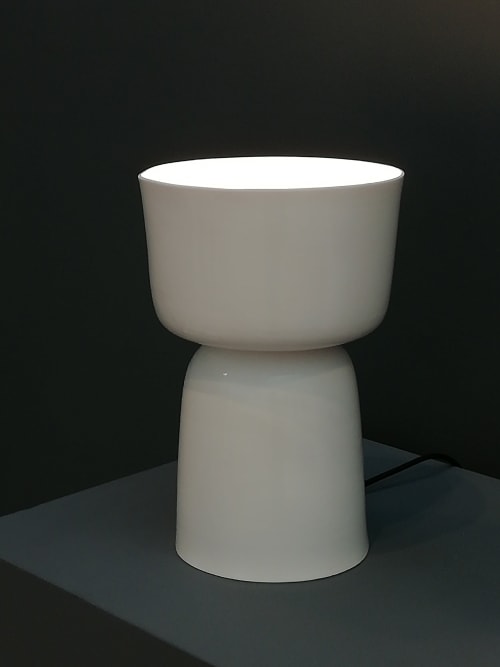 China Short Table Lamp. Contemporary Lamp. Minimalist Lamp. | Lamps by Wendy Tournay Ceramics