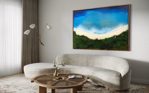 Abandoned Beach Art By Moss Art Installations | Decorative Frame in Decorative Objects by Moss Art Installations