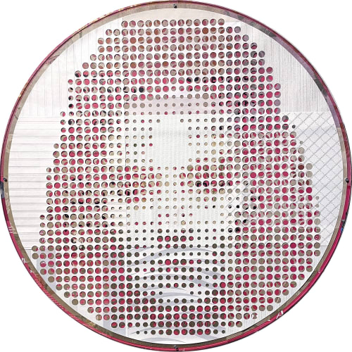 Dots Portrait #6 - Limited Edition 1/3 | Collage in Paintings by Paola Bazz