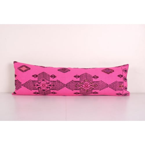 Turkish Pink Bedding Pillow Cover, Organic Wool Boho Pillow | Pillows by Vintage Pillows Store