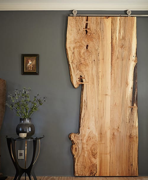 Live Edge Maple Barn Door | Furniture by Urban Lumber Co.