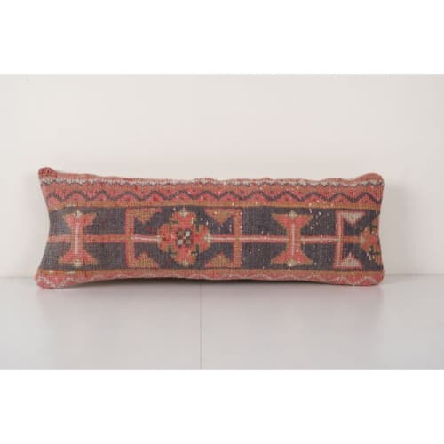 Anatolian Bedding Rug Pillow, Ethnic Vintage Handmade Lumbar | Pillows by Vintage Pillows Store