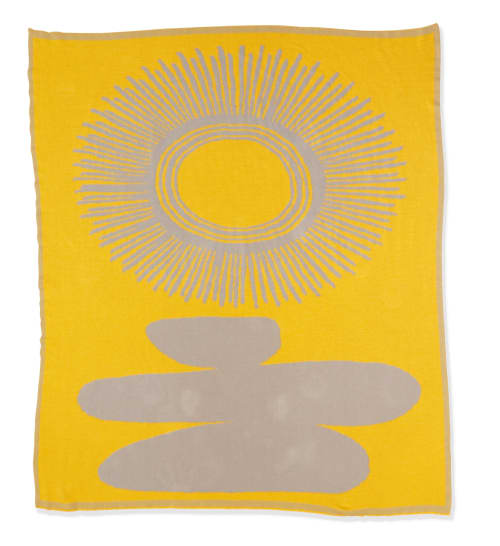 Ebb & Flow Blanket: Sun | Paintings by Claudia Pearson
