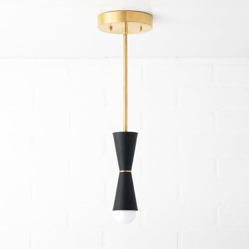 Cone Pendant - Brass Pendant Light - Model No. 2387 | Pendants by Peared Creation