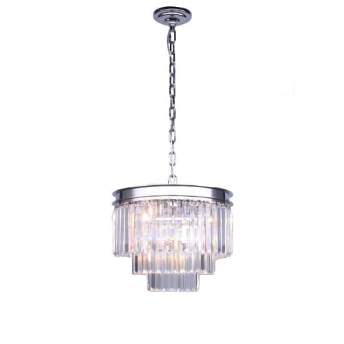 Alan Mizrahi AM0418 Round Crystal Baguette | Chandeliers by Alan Mizrahi Lighting Design