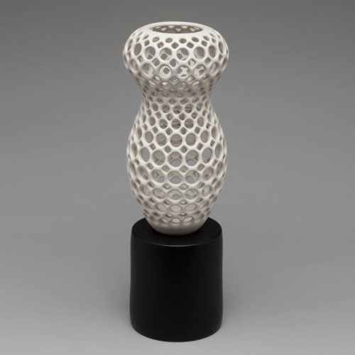 Cosette Pierced Tabletop Sculpture, Femme Collection | Vase in Vases & Vessels by Lynne Meade