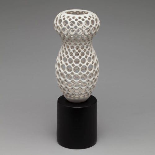 Cosette Pierced Tabletop Sculpture, Femme Collection | Vases & Vessels by Lynne Meade