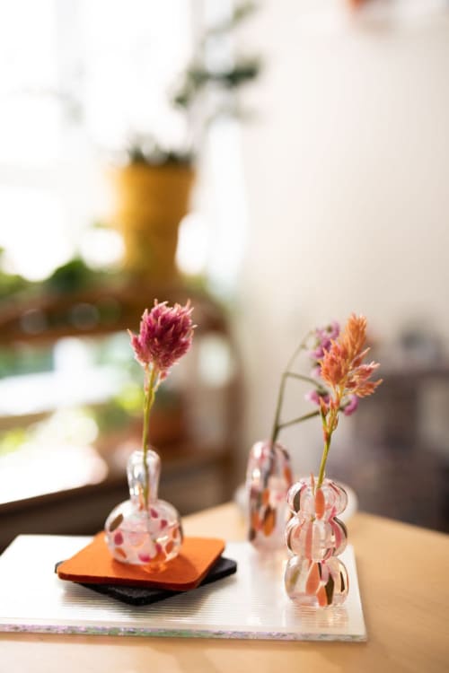 Glass Blown Neapolitan Mini Vase | Vases & Vessels by Maria Ida Designs