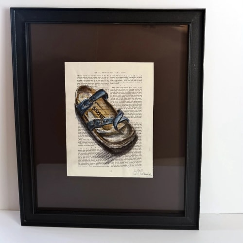 Hiking Shoe | Watercolor Painting in Paintings by Grange Home