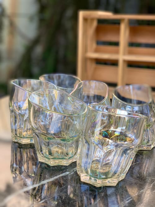 Pearlescent Rocks Glass Set | Drinkware by PlusObject